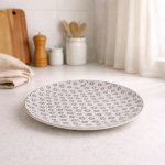 Bloomingville Talíř Elsa šedá kamenina 20,5 cm – Zboží Mobilmania