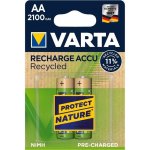 Varta Recycled AA 2100 mAh 2ks 56816101402 – Zboží Živě