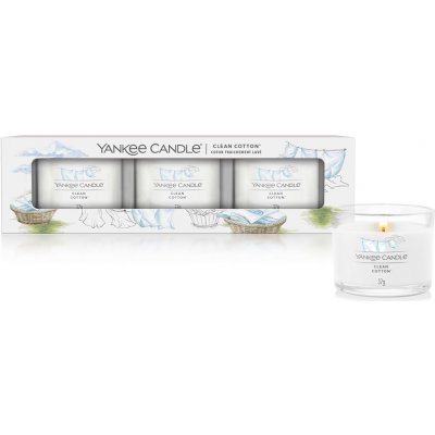Yankee Candle Clean Cotton 3 x 37 g – Zboží Dáma