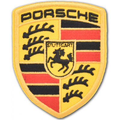 Nášivka Porsche logo 8 cm x 6 cm – Zboží Dáma