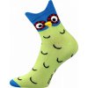 Fuski Boma ponožky 3D sova zelená