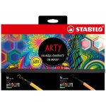 STABILO Kreativní sada ARTY 68 ks sada jemné linery a prémiové vláknové fixy – Hledejceny.cz