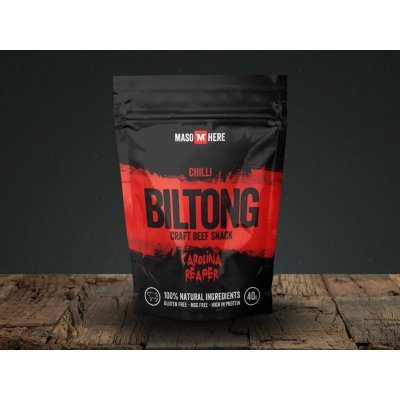 Maso Here Carolina Reaper Biltong 40 g – Zboží Dáma