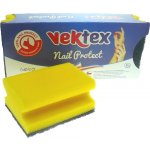 Vektex Nail Protect Houbička na nádobí tvarovaná 9,5 x 6,5 x 4,5 cm 3 kusy