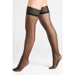 Fiore Samodržící punčochy Celia 30 DEN Černá – Zboží Dáma