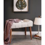 ASIR Taburet NEW COOL krémová – Zboží Dáma