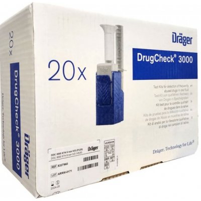 Dräger DrugCheck 3000 STK 5 detekce 5 látek 20 ks