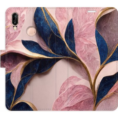 Pouzdro iSaprio - Pink Leaves - Huawei P20 Lite – Zboží Mobilmania