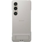 Sony Xperia Stand Cover pro Xperia 1 VI 5G stříbrné – Zboží Živě