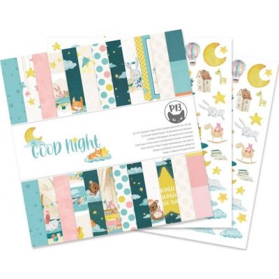 Piatek 13 Sada oboustranných papírů na scrapbook 30x30cm 12 listů P13 Good Night - 1 balení – Sleviste.cz