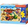 Puzzle Castorland Na stavbě 30 dílků