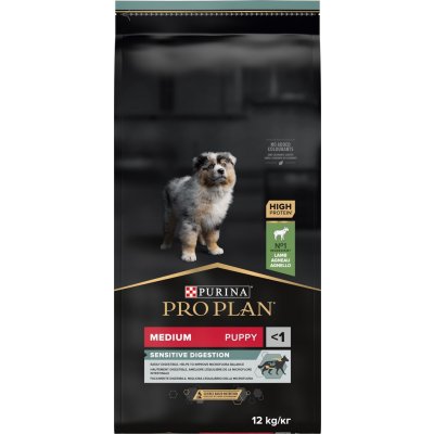 Pro Plan Medium Puppy Sensitive Digestion jehněčí 12 kg – Zboží Mobilmania