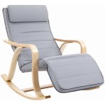 Songmics Houpací křeslo Alex světle šedé – Hledejceny.cz