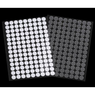 Suchý zip samolepící kolečka plyš+háčky 1 cm - 126 ks (TRANSPARENT) – Hledejceny.cz