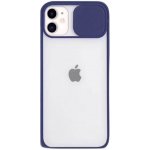 Pouzdro SES Silikonové ochranné s posuvným krytem na fotoaparát Apple iPhone 11 - tmavě modré – Zboží Mobilmania