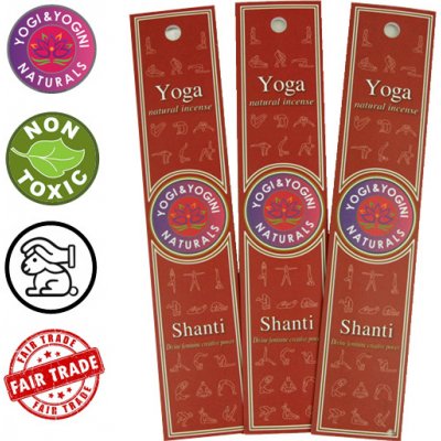 Yoga Vonné tyčinky Shanti 10 ks – Hledejceny.cz
