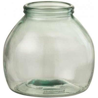 Skleněná váza z recyklovaného skla Huggo - Ø 21*20 cm - J-Line by Jolipa – Hledejceny.cz