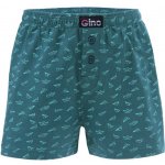 Gina dětské trenky volné chlapecké šité s potiskem 65016P černá petrolejová – Sleviste.cz