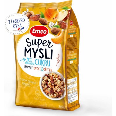 Super mysli bez přidaného cukru s ovocem a ořechy, 500 g – Zboží Dáma