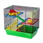 Inter Zoo klec Pinky 3 color bordó 50 x 33 x 44,5 cm – HobbyKompas.cz
