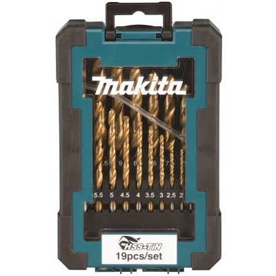 sada vrtáků Makita do kovu HSS-TiN 1-10mm (po 0,5 mm), 19ks, 10ks bal D-72229-10 – Zboží Mobilmania