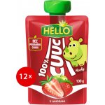 Hello kapsička Cuuk 100% s Jahodami 12 x 100 g – Zboží Dáma