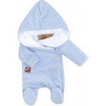 Z&Z Zimní kojenecký velurový overal s bavlněnou podšívkou modrý – Sleviste.cz