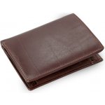 Arwel Tmavě hnědá pánská kožená peněženka a dokladovka se zápinkou 514-1610-40 – Zboží Mobilmania