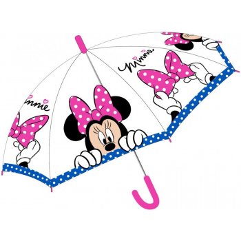 E plus M Minnie Mouse DIS 52 50 9397 8819 deštník dívčí transparentní