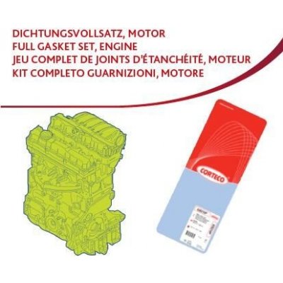 Kompletní sada těsnění, motor CORTECO 430613P – Zboží Mobilmania