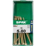 Spax Uni vrut zápust.hlava PZ/Z2 4CUT částečný závit Yellox 5 x 80 mm 10 ks – Hledejceny.cz