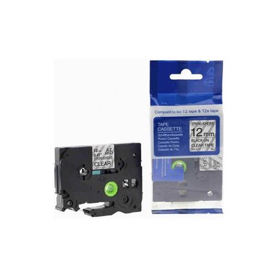 Kompatibilní páska s Brother TZ-S131/TZe-S131 12mm x 8m extr.adh. černý tisk/čirý podklad – Zboží Živě