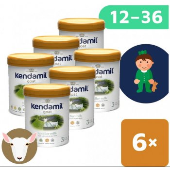 Kendamil 3 Kozí DHA+ 6 x 800 g