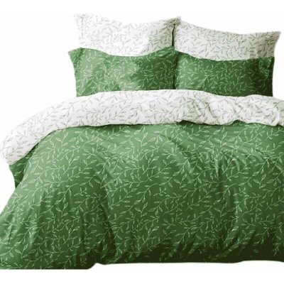 Stanex bavlna Povlečení Zelené lístky 140x200 70x90 – Hledejceny.cz