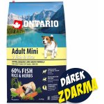 Ontario Adult Mini 7 Fish & Rice 6,5 kg – Sleviste.cz