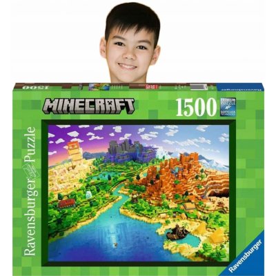 Ravensburger Minecraft Svět Minecraftu 1500 dílků – Zbozi.Blesk.cz
