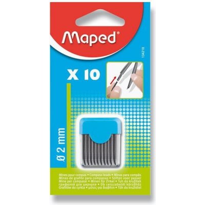 Náhradní tuhy do kružítka Maped 10 ks v balení – Zboží Mobilmania