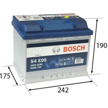 Bosch S4 12V 60Ah 560A 0 092 S4E 050