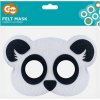 Dětský karnevalový kostým GD Maska filcová panda YH-MFPA 300709