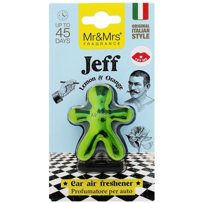 Mr&Mrs Fragrance Jeff Lemon & Orange zelená 1 ks – Hledejceny.cz
