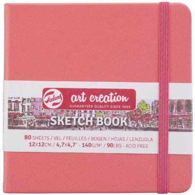 Art Creation Akvarelový skicák korálový 12x12 cm 140 g – Hledejceny.cz