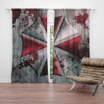 Sablio Závěs Resident Evil Umbrella Corporation Steel: 2ks 140x250cm – Hledejceny.cz