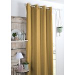 Dekorační IZOLAČNÍ závěs "BLACKOUT" zatemňovací s kroužky COPEN POLAIRE mustard/hořčicová 140x260 cm (cena za 1 kus) France – Sleviste.cz