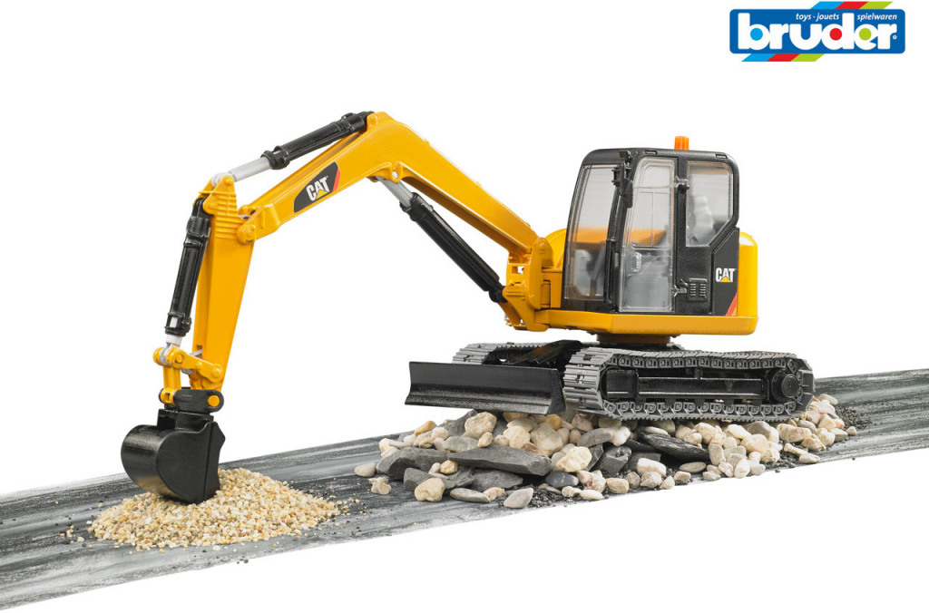 Bruder 02456 2456 Minibagr Caterpillar pásový funkční model plast 1:16