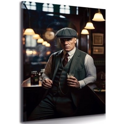 Obraz gangster ve whiskey baru - 40x60 – Zbozi.Blesk.cz