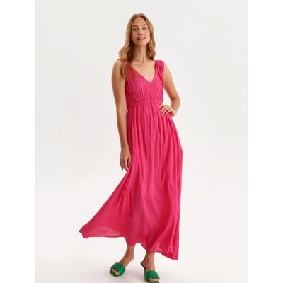 Top Secret dlouhé dámské letní šaty růžové