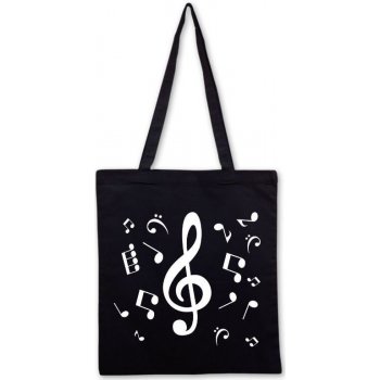 taška s hudebními symboly dlouhé uši natur