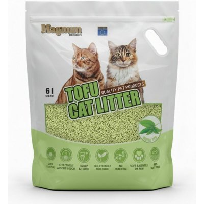 Magnum Tofu cat litter Green tea 6 l – Sleviste.cz