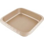 KITCHISIMO FORMA NA KOLÁČ 25X24X5CM ZLATÁ UHL.OCEL – Zboží Mobilmania