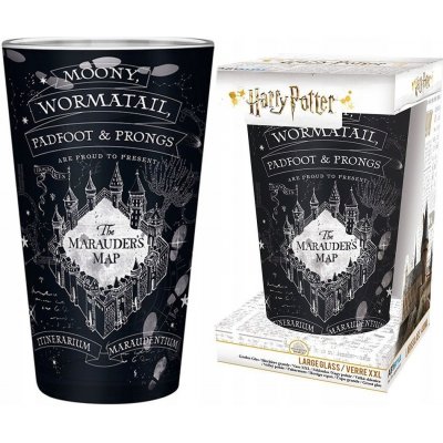 ABYstyle Sklenice Harry Potter Pobertův plánek černá 400 ml – Zboží Dáma